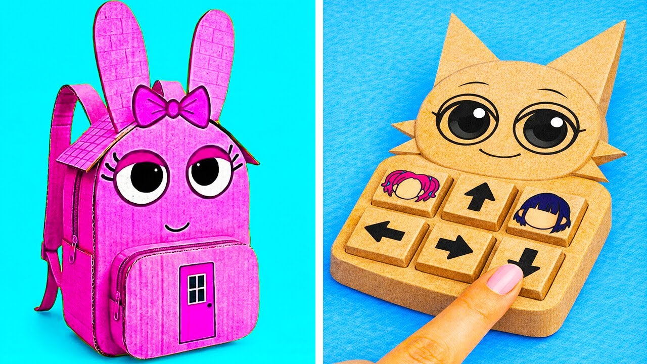 Sprunki Cardboard School! 🤯 Cool Paper DIYs & Genius Hacks