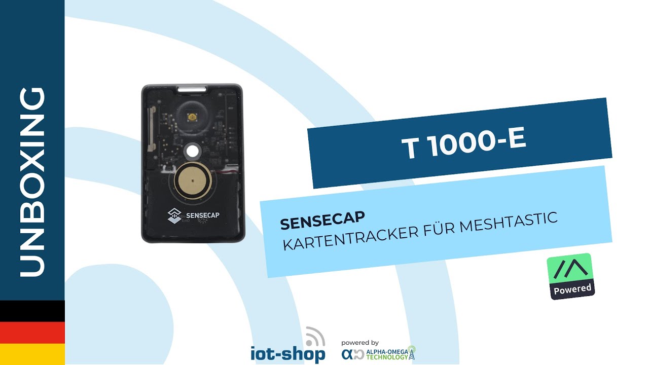 🇩🇪 Unboxing | SenseCAP T1000-E Card Tracker f&uuml;r meshtastic