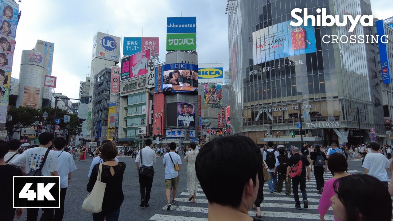 Exploring Shibuya Crossing, Tokyo || [4K] Ambient Walk