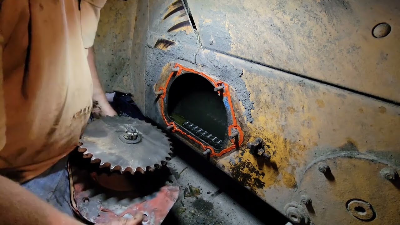 Замена корпуса оси Case 1835C в сборе