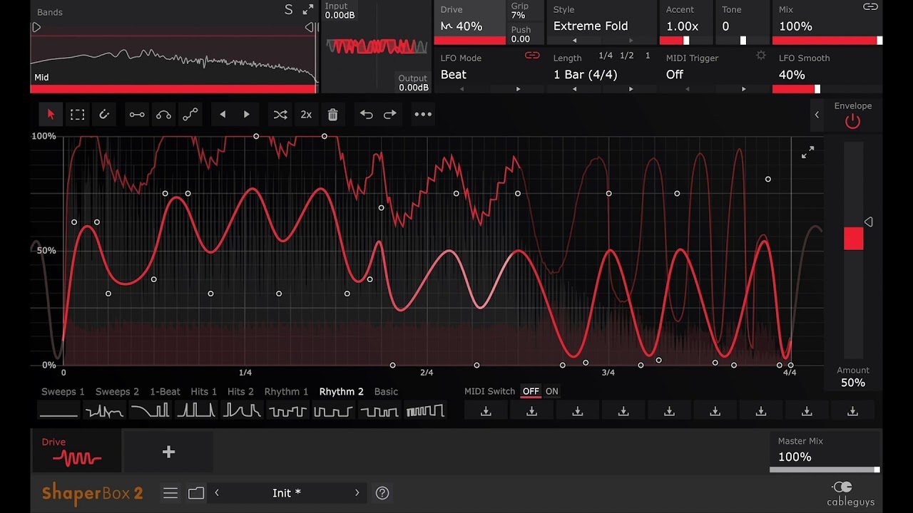 Cableguys DriveShaper | 10種類のディストーション・スタイル
