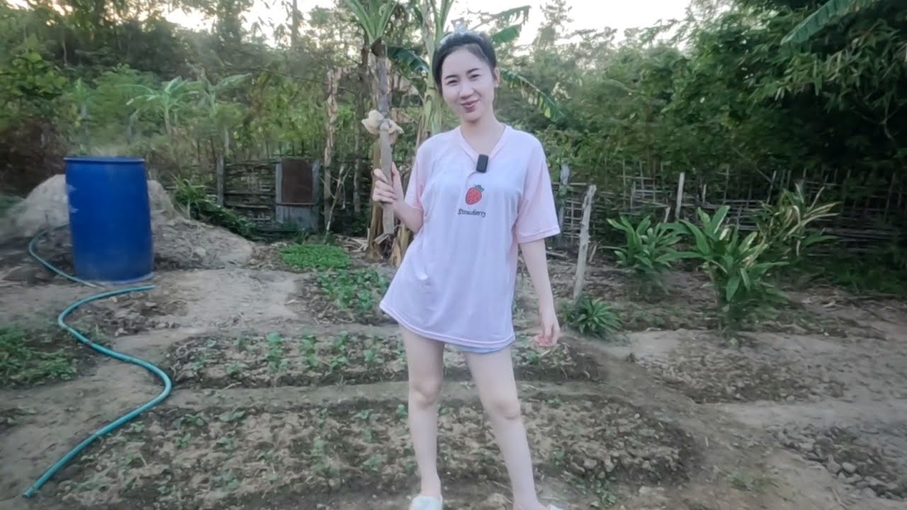 #สาวลาว #น้องติน่า มีใครสนใจอยากได้ไปเป็นลูกสะใภ้​ไหม? เธอขยันมาก​ ทำสวนผักช่วยพ่อแม่และหนุ่มไทย