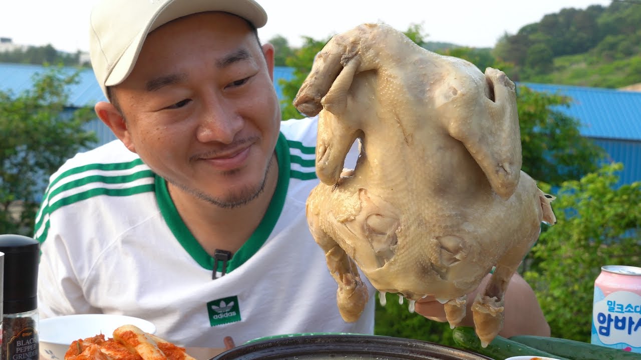 🐔홀딱 벗어 섹시한 삼계탕 먹방🌟 Samgyetang MUKBANG EATING SHOW