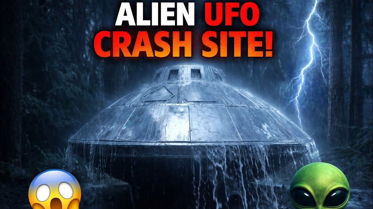 Alien,ufo crash site😱