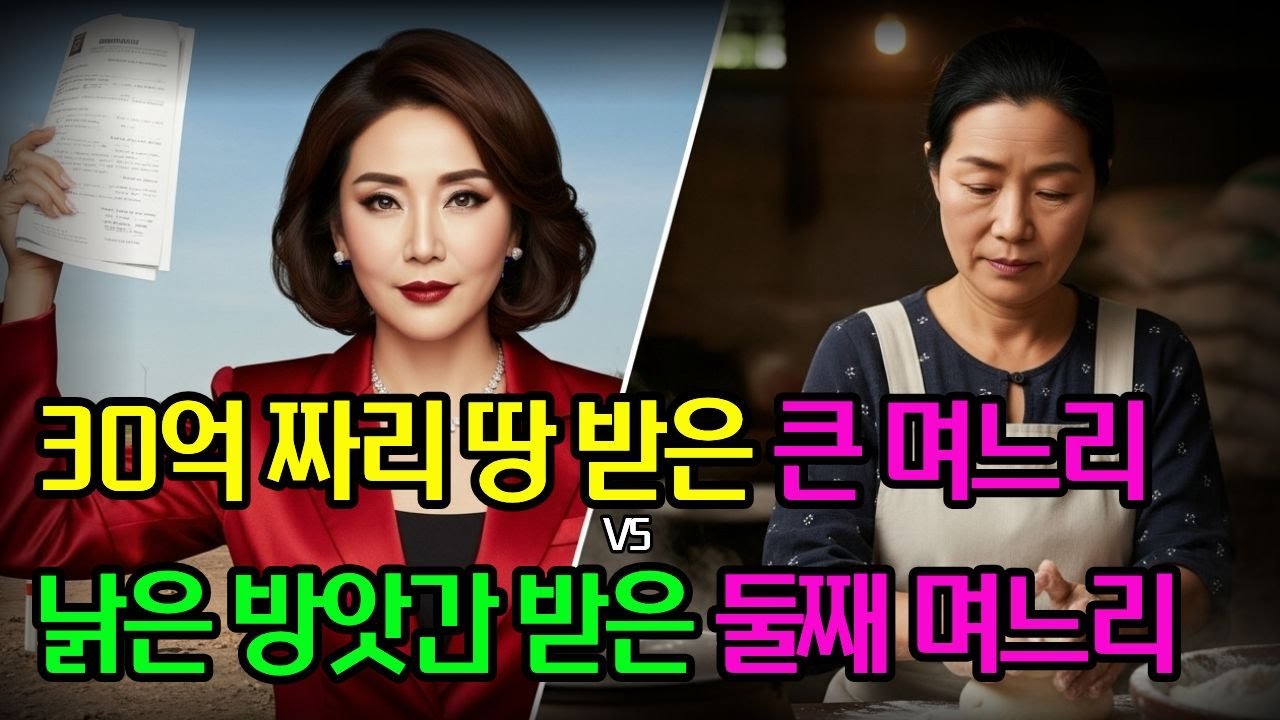 30억 땅 받고 낄낄대던 며느리 vs 낡은 방앗간 받은 며느리, 1년 후 충격 반전ㅣ오디오북ㅣ고부갈등ㅣ가족사연