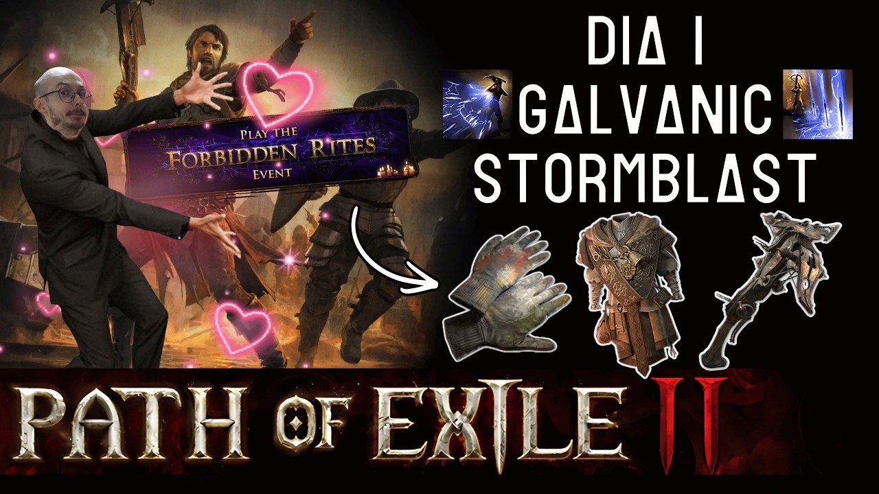 ATUALIZA&Ccedil;&Atilde;O DA BUILD STORMBLAST/GALVANIC DIA 1 0.5.5 FORBIDDEN RITE EVENTO PATH OF EXILE 2