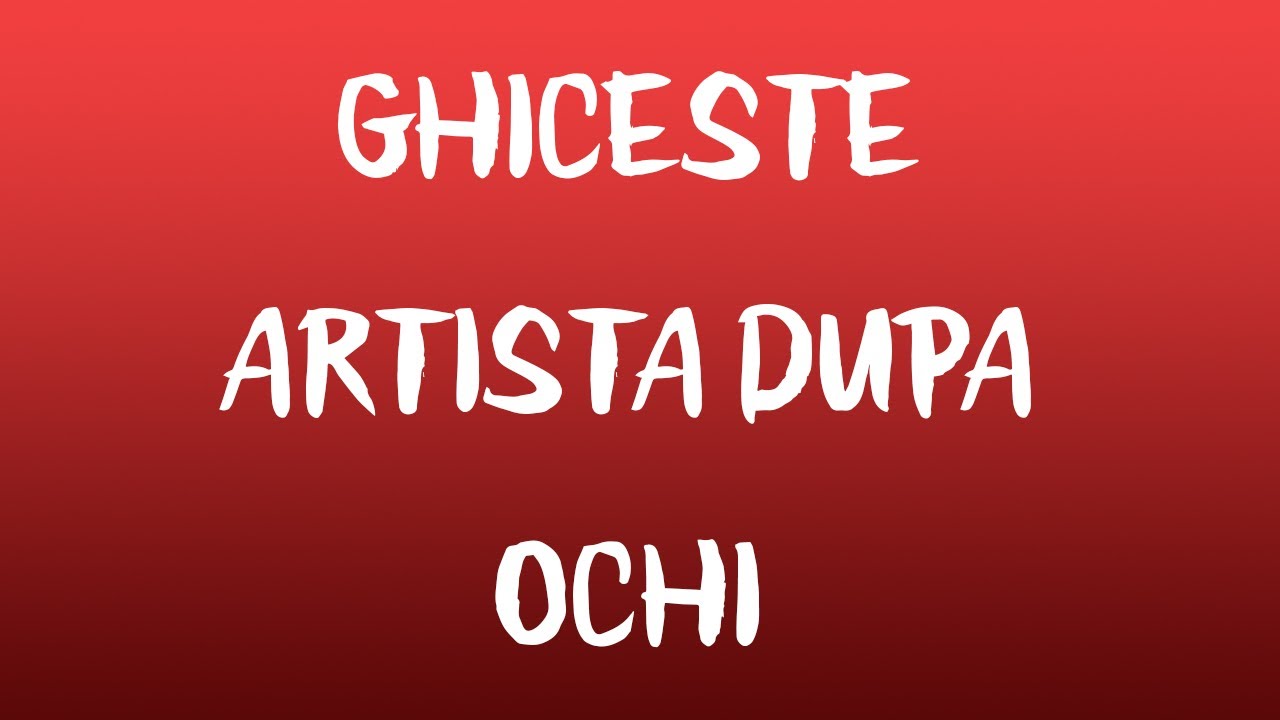 Ghiceste artista dupa ochi | Challenge #1