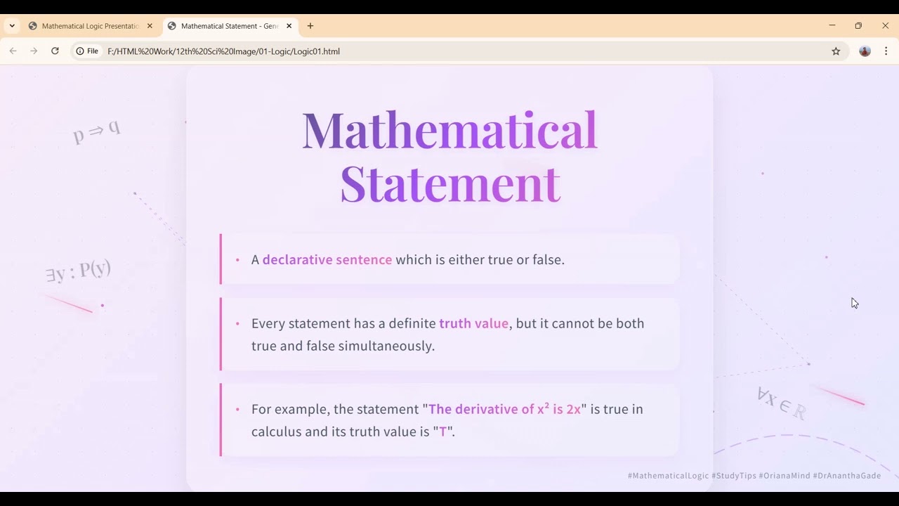 What is a Mathematical Statement? | Class 12 Logic in Marathi #shorts