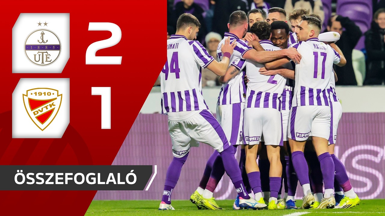 Fizz Liga: Újpest FC–Diósgyőri VTK 2–1 | összefoglaló