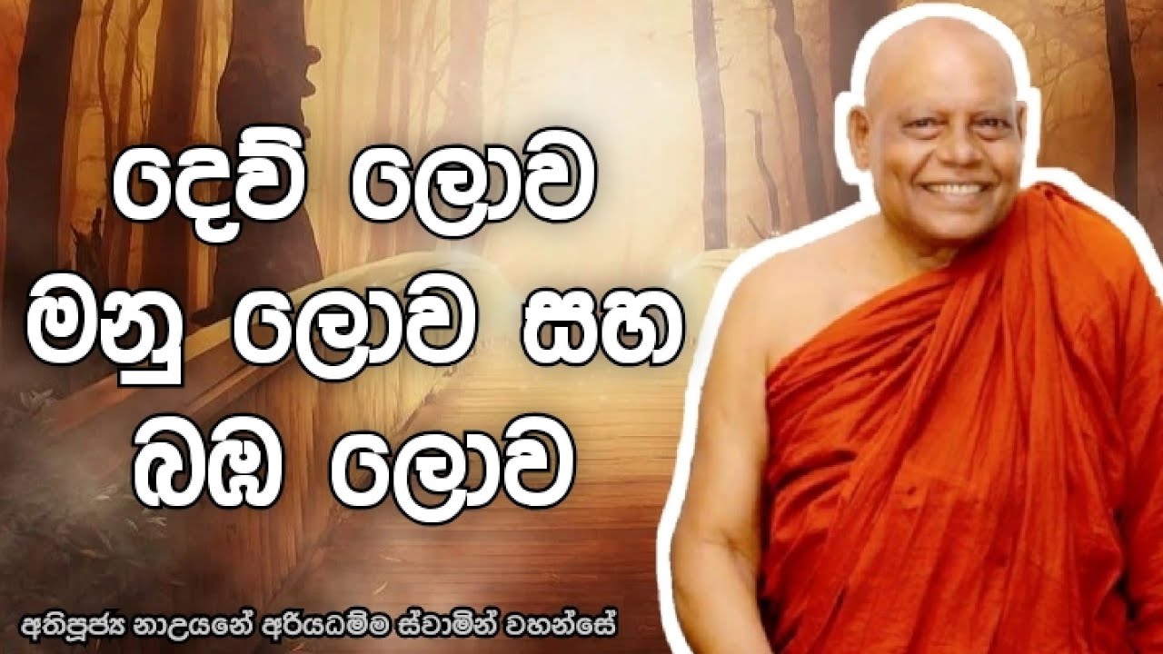 දෙව් ලොව, මනු ලොව සහ බඹ ලොව පිළිබඳව | Nauyane Ariyadhamma Thero | Dharma Pradeepaya