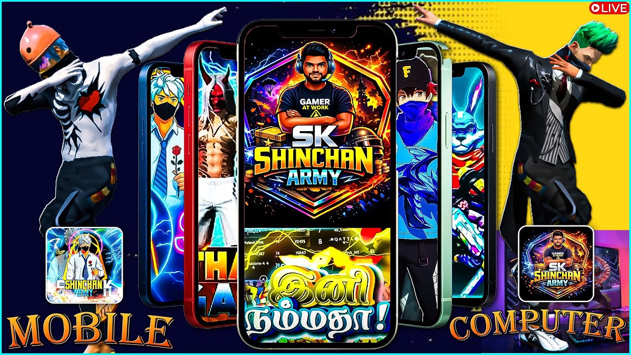 FREE FIRE LIVE TAMIL | FUN WITH SUBSCRIBERS 😂 | SK SHINCHAN ARMY