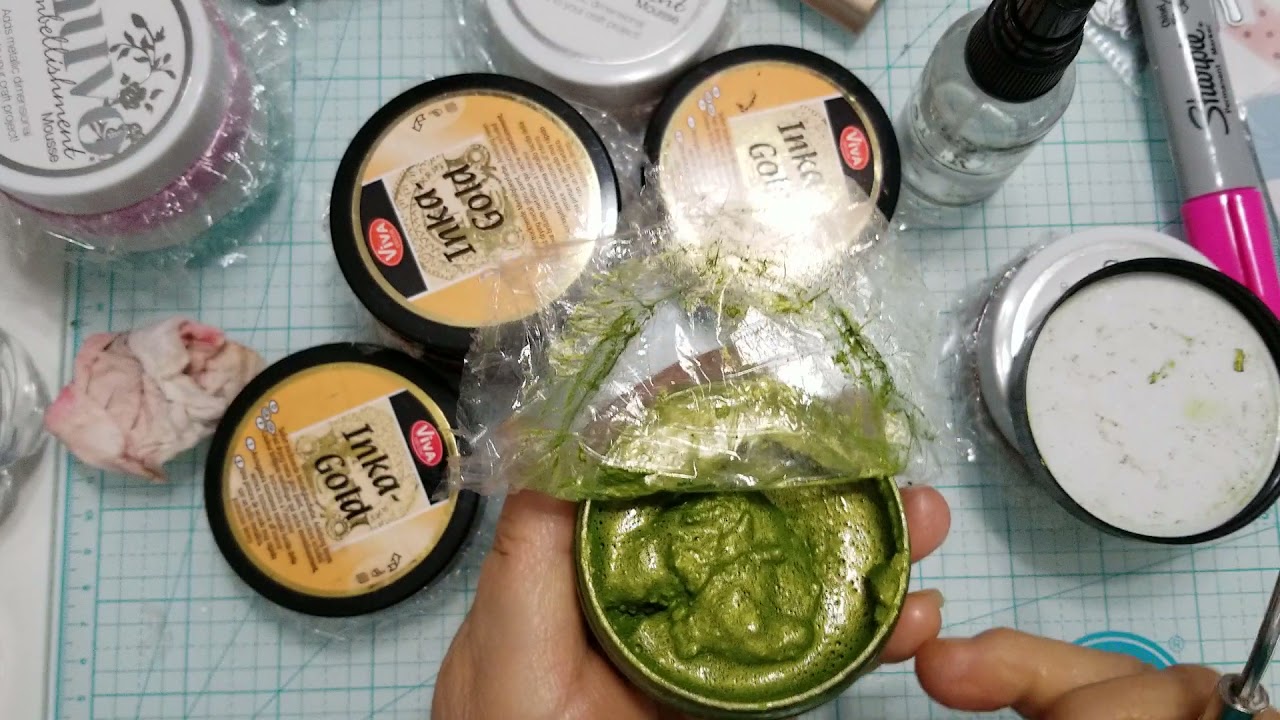 Как восстановить засохшую пудру Nuvo Mousse/Cosmic Shimmer Paste