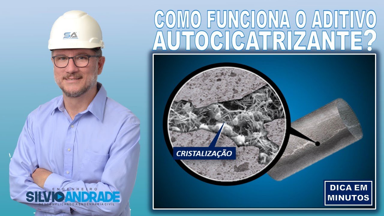 Aditivo Autocicatrizante: Como funciona o concreto que regenera SOZINHO