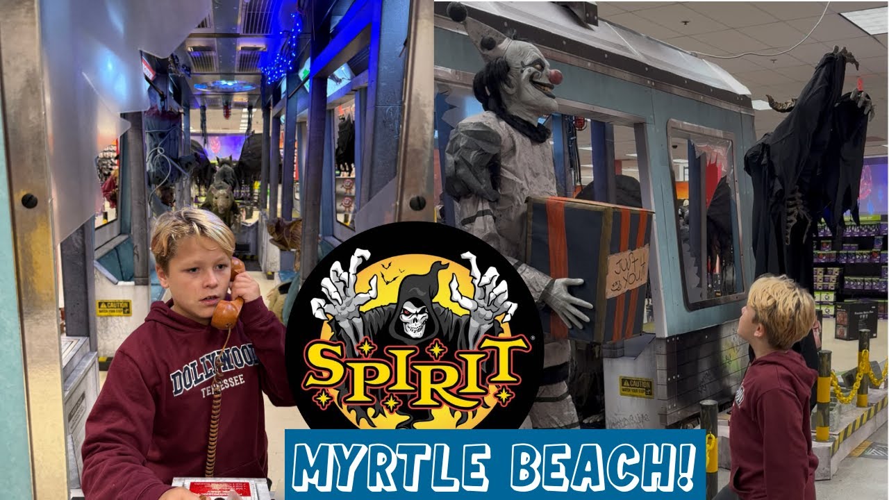 Экскурсия по магазину Spirit Halloween в Миртл-Бич! Аниматроника, декор, костюмы и многое другое