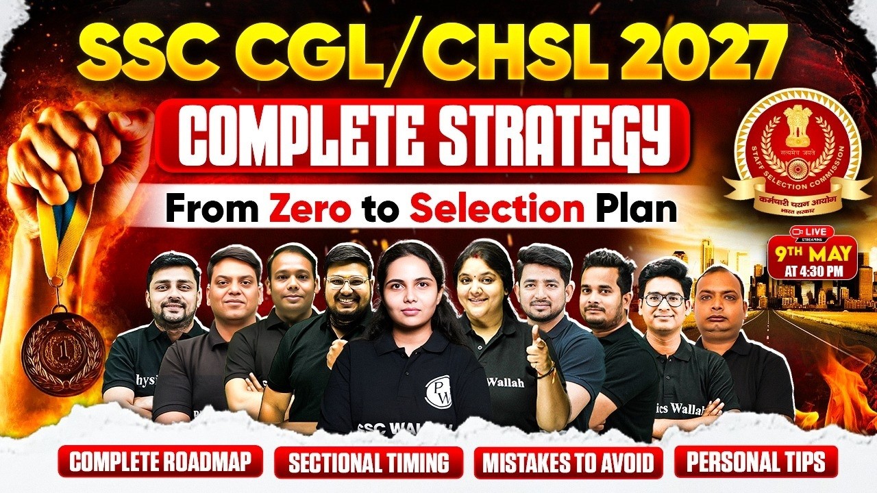 SSC CGL/CHSL 2027 | Complete Strategy from Zero to Selection Plan | SSC Preparation by SSC Wallah