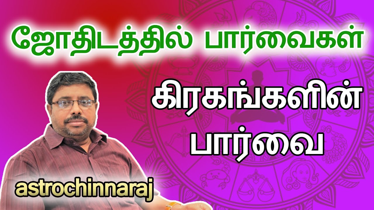 ஜோதிடத்தில் பார்வைகள் | Astrology Classes In Tamil | Astrologer Chinnaraj | Astrology In Tamil