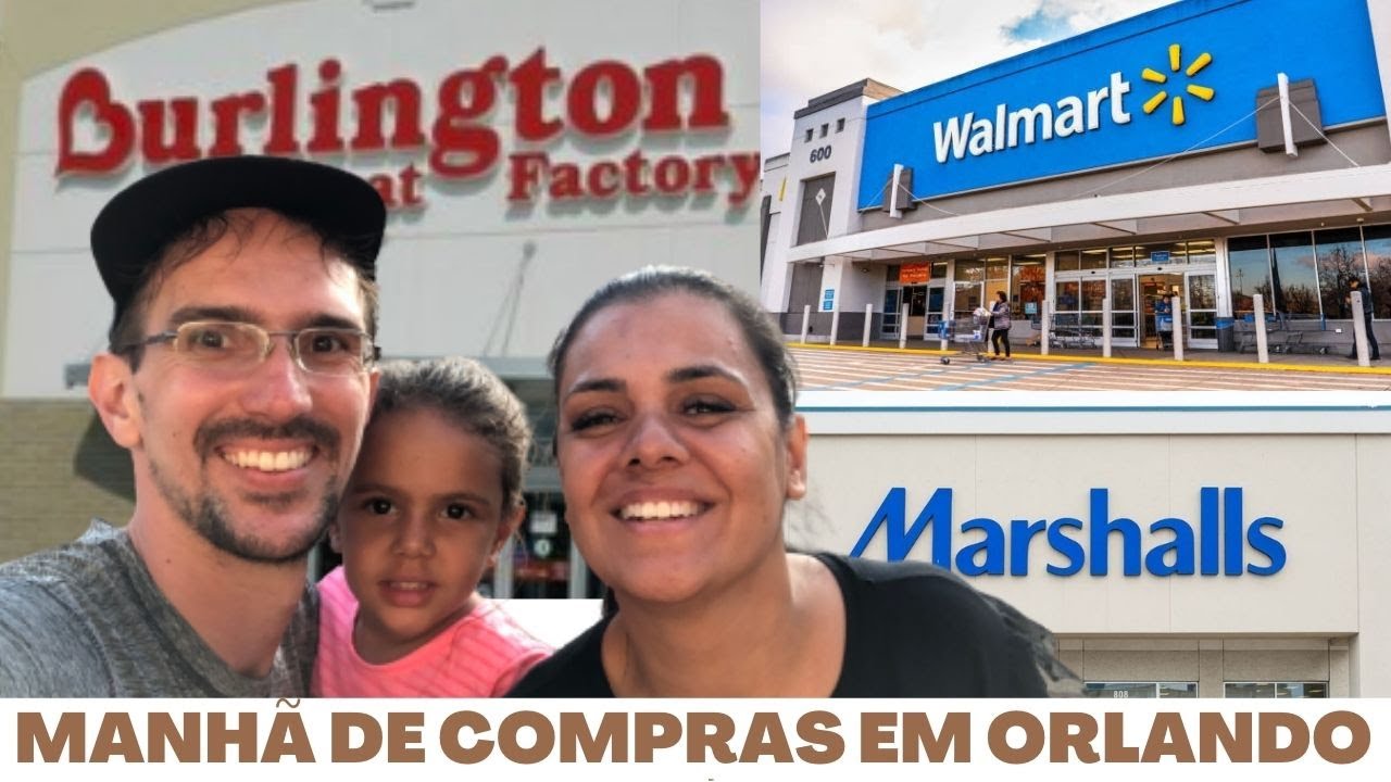 MANHÃ DE COMPRAS EM ORLANDO ! | MARSHALLS, BURLINGTON e WALMART