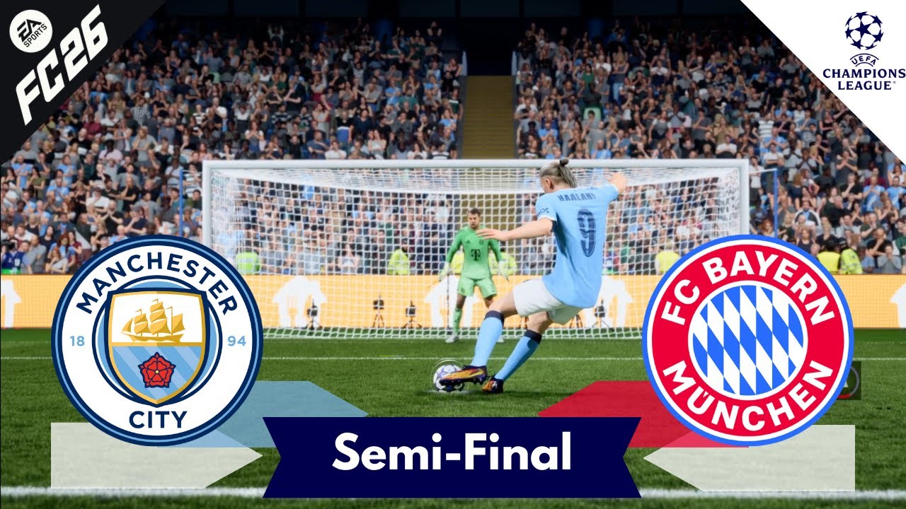 Manchester City vs Bayern | Champions League Semi-Final Leg 2 Highlights | FC26 Career Part 59