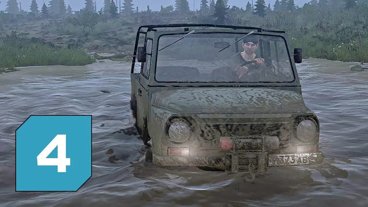 Čtvrtý Speciál ze Spintires: MudRunner│ Vaříme z vody a drtíme dýně