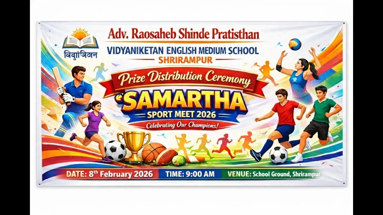 Vidyaniketan English Medium School, Annual Sport meet Prize Distribution Grade VI To X #vems #2025