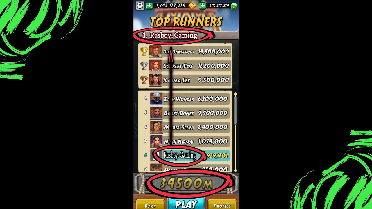 Temple Run 2 34.500 Meters 
