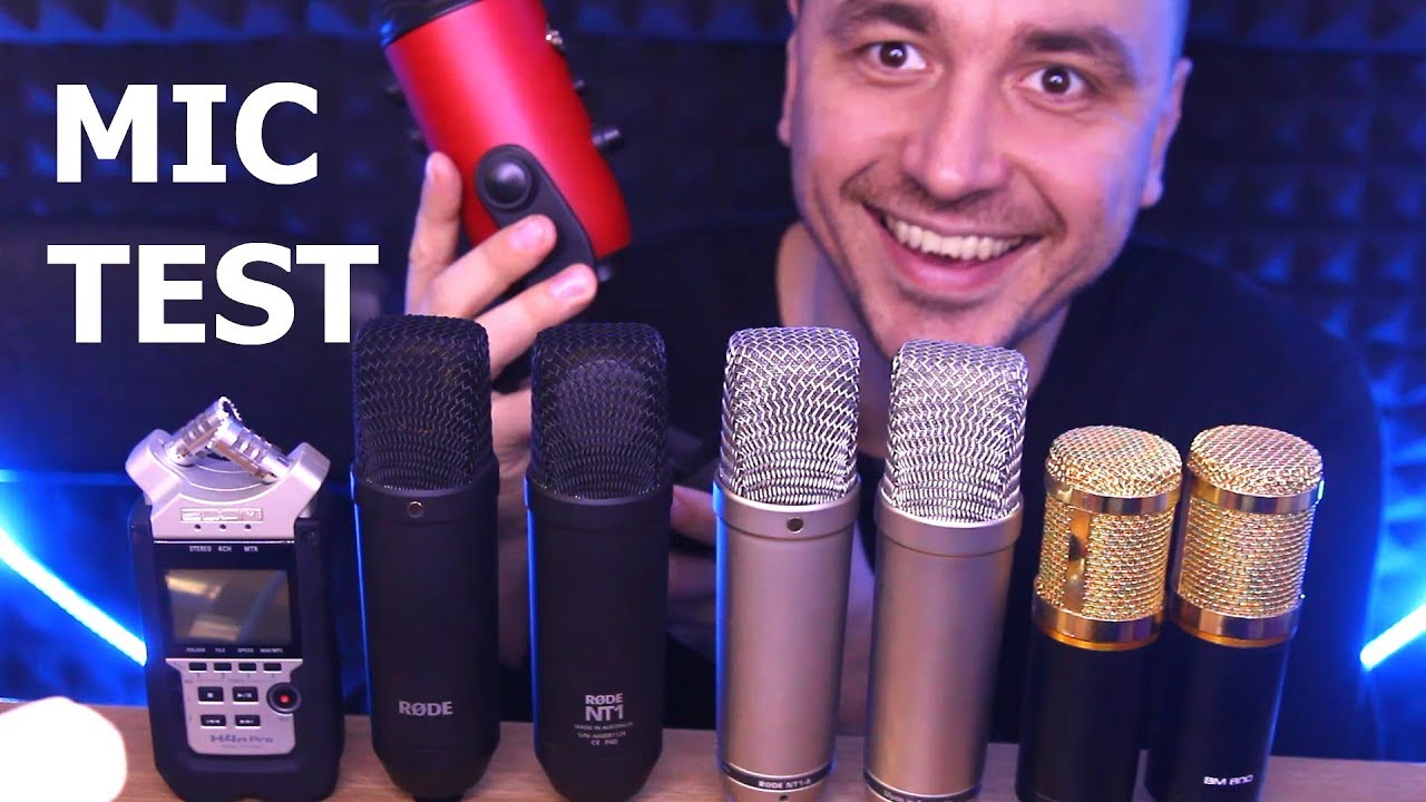 АСМР Триггеры  Rode NT1-A vs Blue Yeti vs Zoom H4n Pro vs Rode NT-1 vs BM 800 🎧ASMR Trigger Mic Test