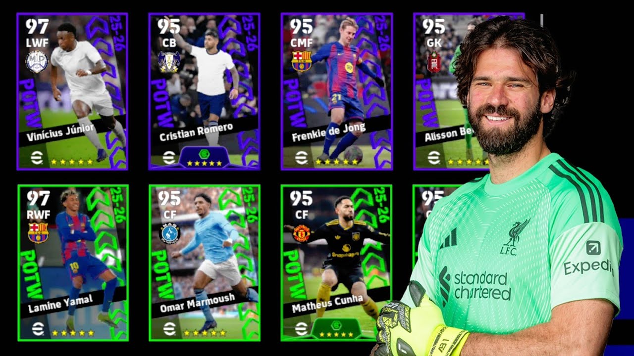 Новое! 🎁🎉 6 наград игрокам! Открытие наборов в Efootball 2026 Mobile || POTW CB Romero 101 Rated