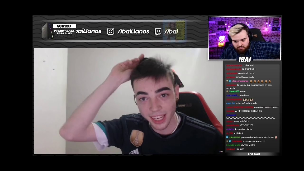 Ibai le responde a Albertito98(ESTAFADOR) completo