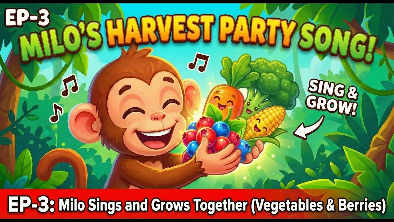 Fruits & Vegetables Song! 🍇🥕 Learn Healthy Food with Milo | Kids Cartoon