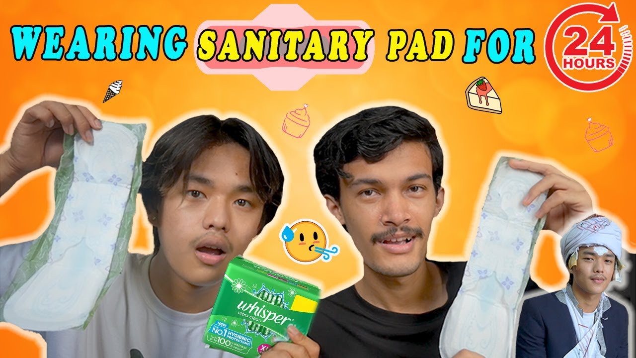 WEARING SANITARY PAD FOR 24 HOURS 😃 || ONLY DESSERT 🧁 FOR 24 HOURS || Abishek Gurung