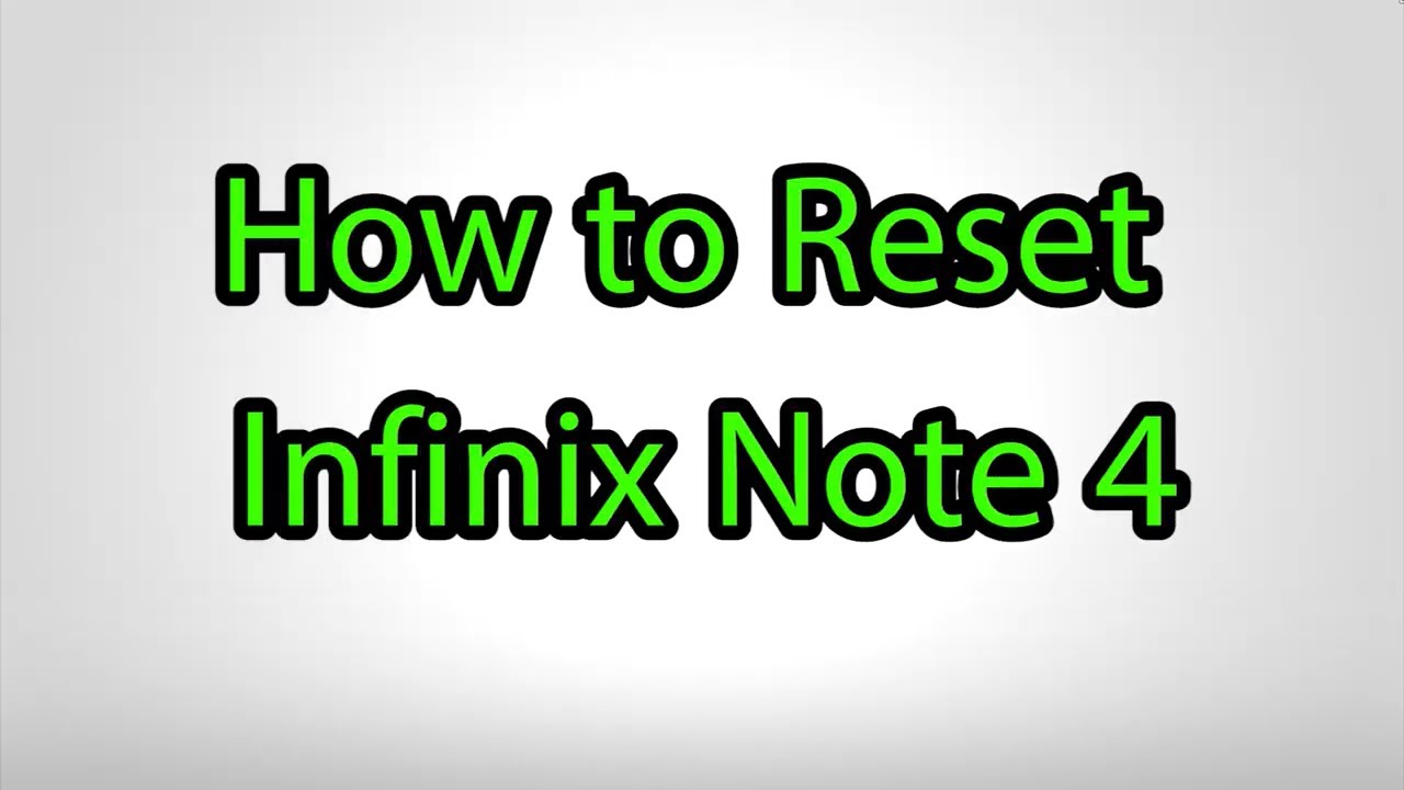 How to Hard Reset Infinix Note 4 - Pattern Unlock