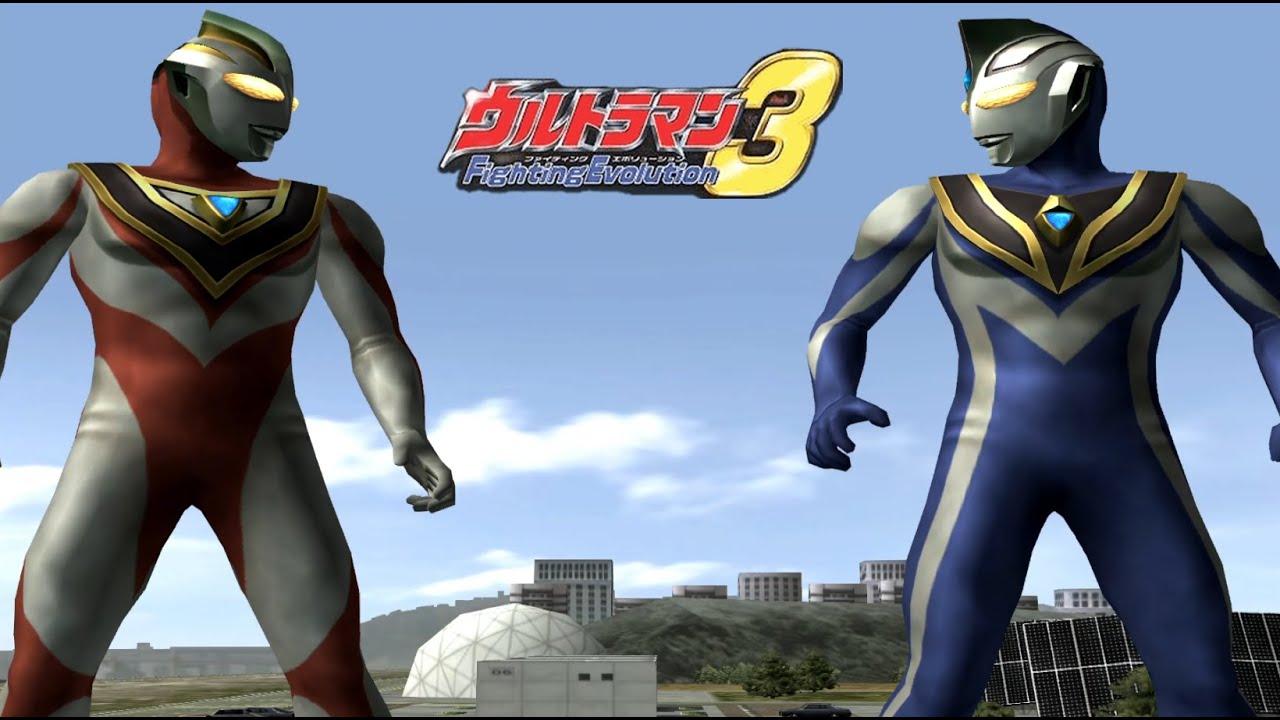 Ultraman Gaia & Agul Tag Team Coop Mode (Ultraman Fighting Evolution 3)