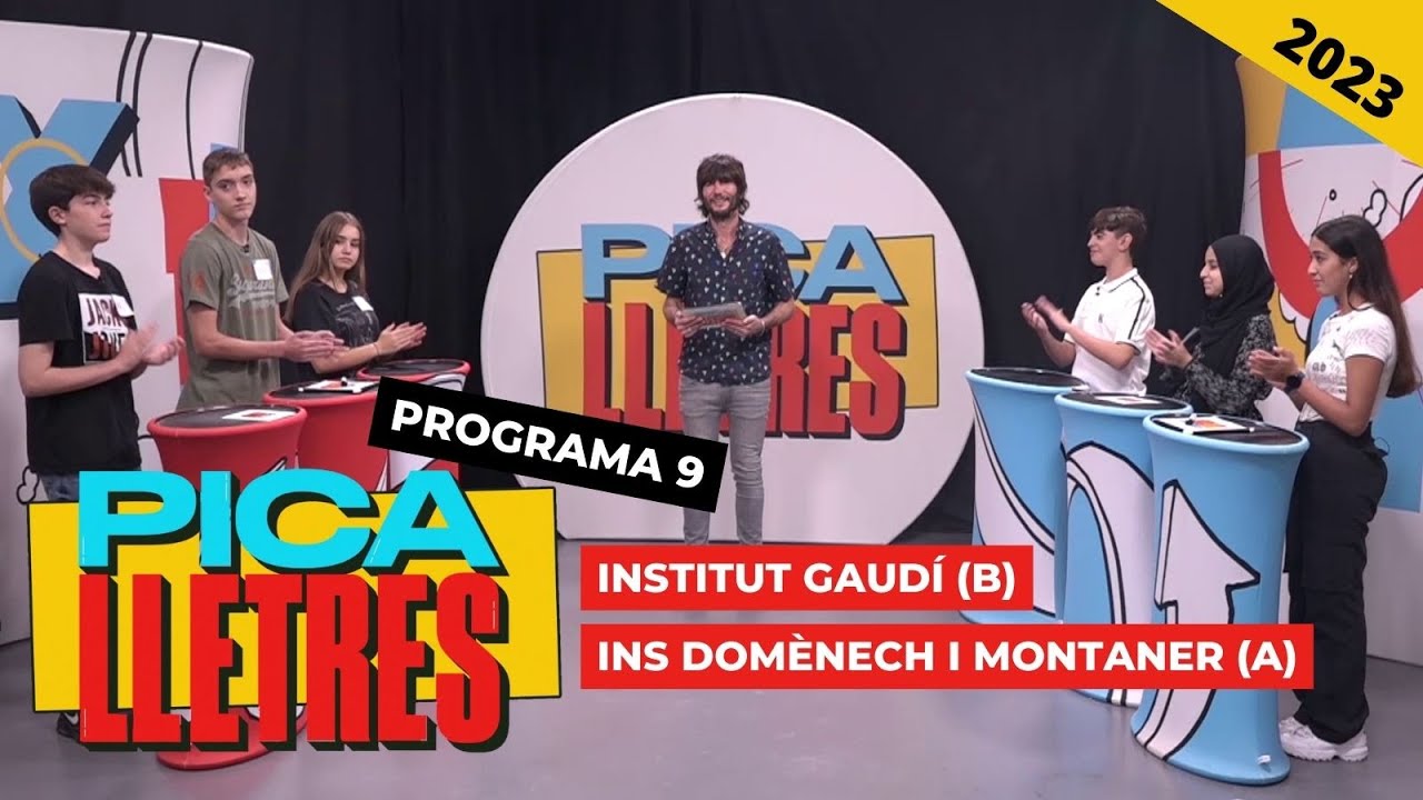 9. Pica Lletres 2023: Institut Gaudí (B) VS. Institut Lluís Domènech i Montaner (A)