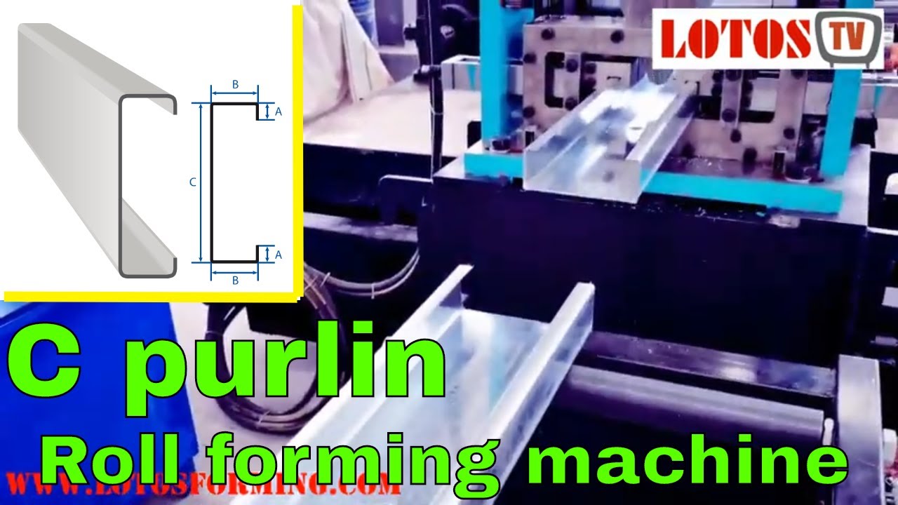 【 Purlin making machine 】: C purlin roll forming  machine | C profile making machine 
