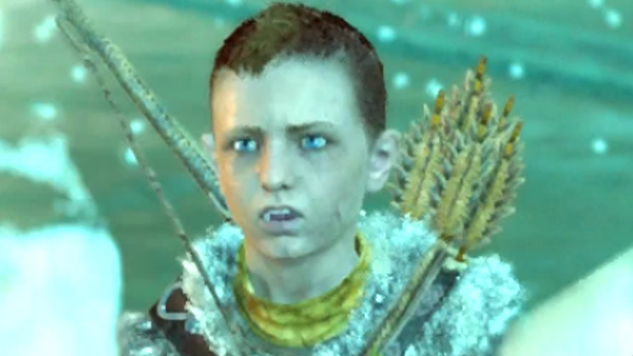 God of War PS4 - Kratos kills Zeus in front of Atreus