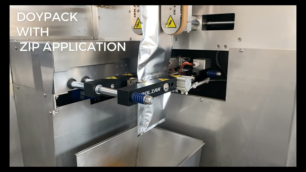 VERTICAL PACKAGING MACHINE FOR DOYPACK WITH ZIP-CONFEZIONATRICE PER BUSTE DOYPACK CON E ZIP
