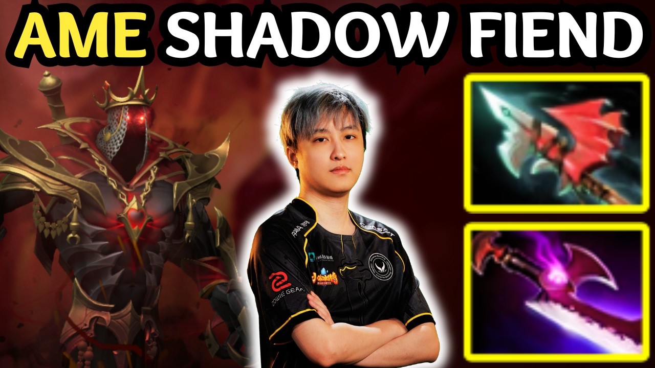 🔥 How AME Plays SHADOW FIEND Carry &mdash; 16000 MMR The Uncrowned King 🔥 Dota 2 Gameplay