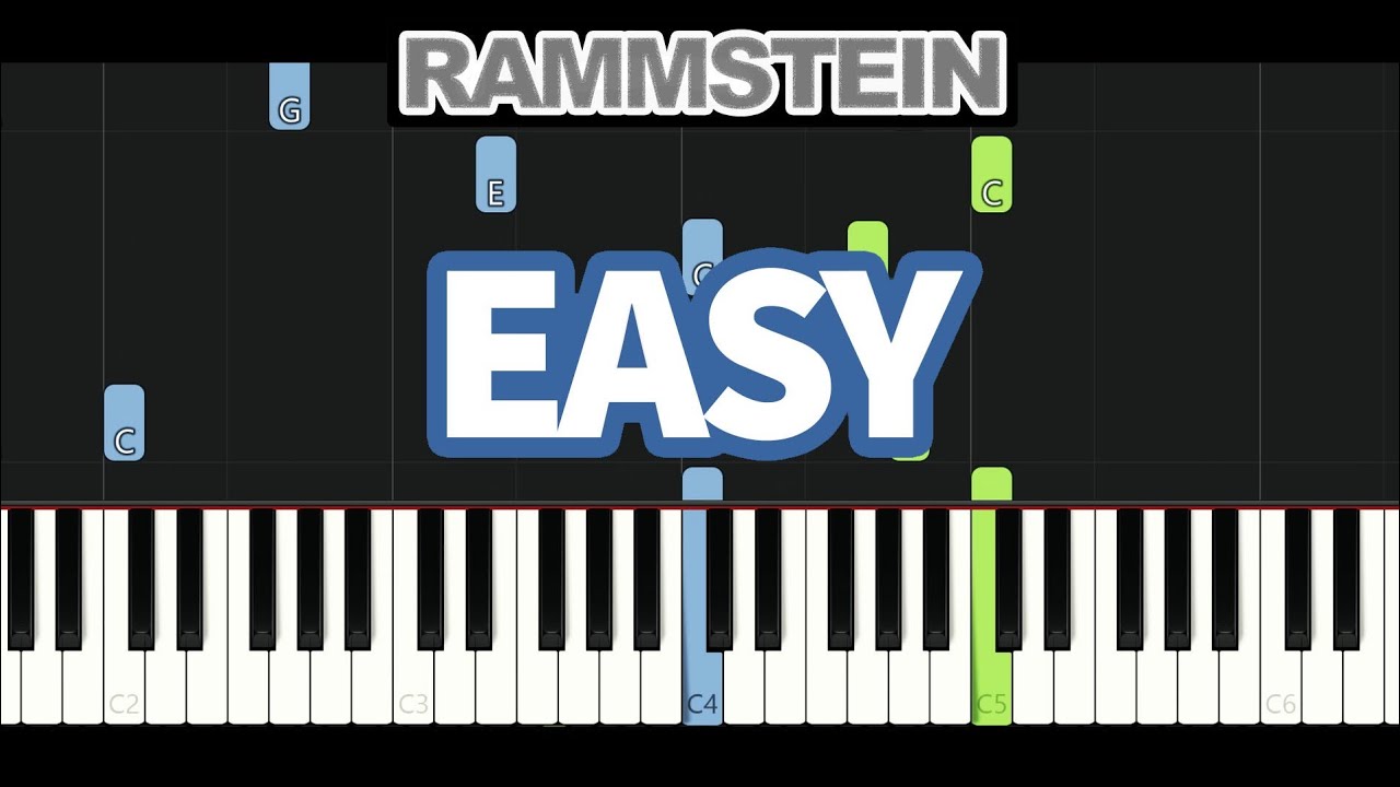 Meine Tränen - Rammstein | EASY Piano Cover (Tutorial)