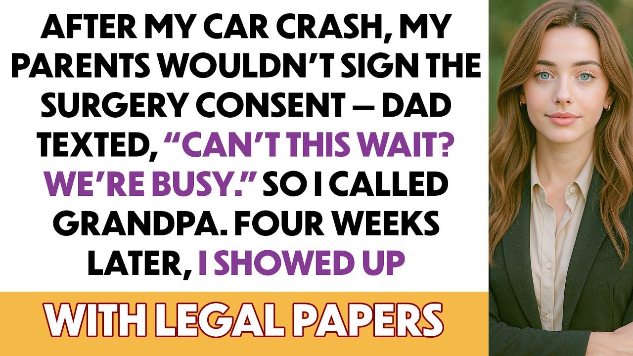 After My Accident Dad Texted Can’t This Wait We’re Busy  Three Weeks Later I With Some Papers...