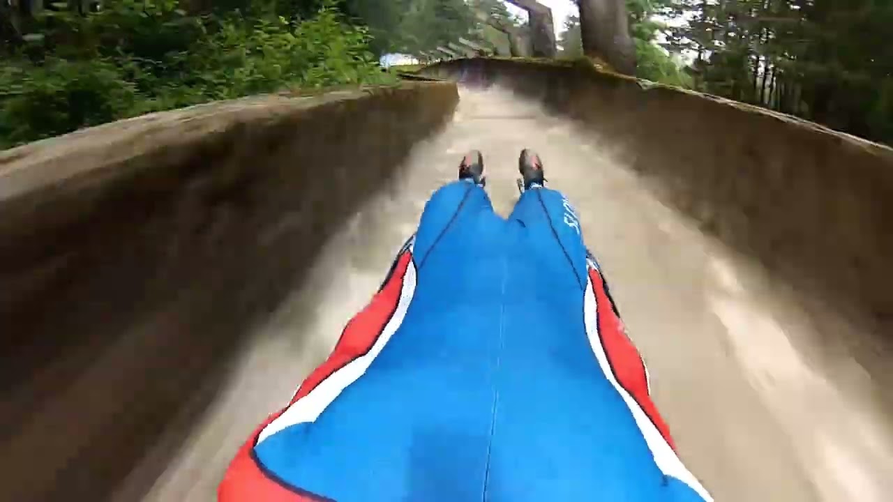 Bobsleigh run on the abandoned 1984 Sarajevo Olympics track