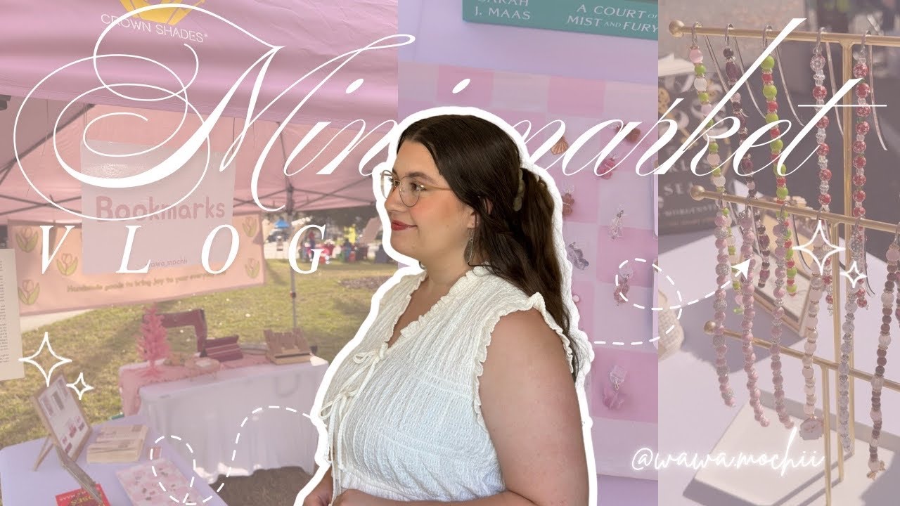 MARKET VLOG setting up, talking to customers, and packing up