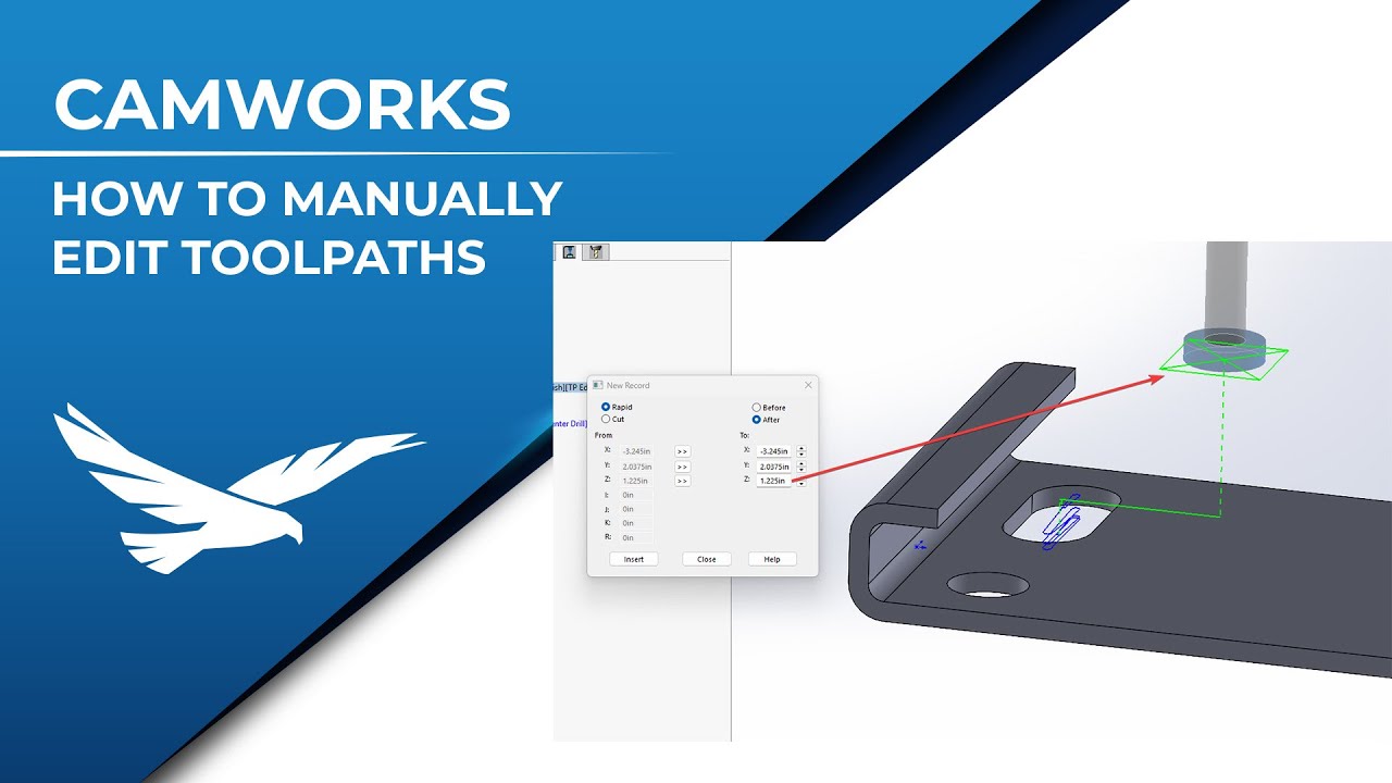 Manually Editing Toolpaths in CAMWorks