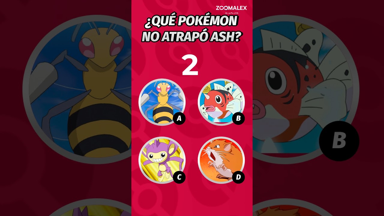 &iexcl;ADIVINA QUE POK&Eacute;MON NO ATRAP&Oacute; ASH! 🤔 | Zoomalex716