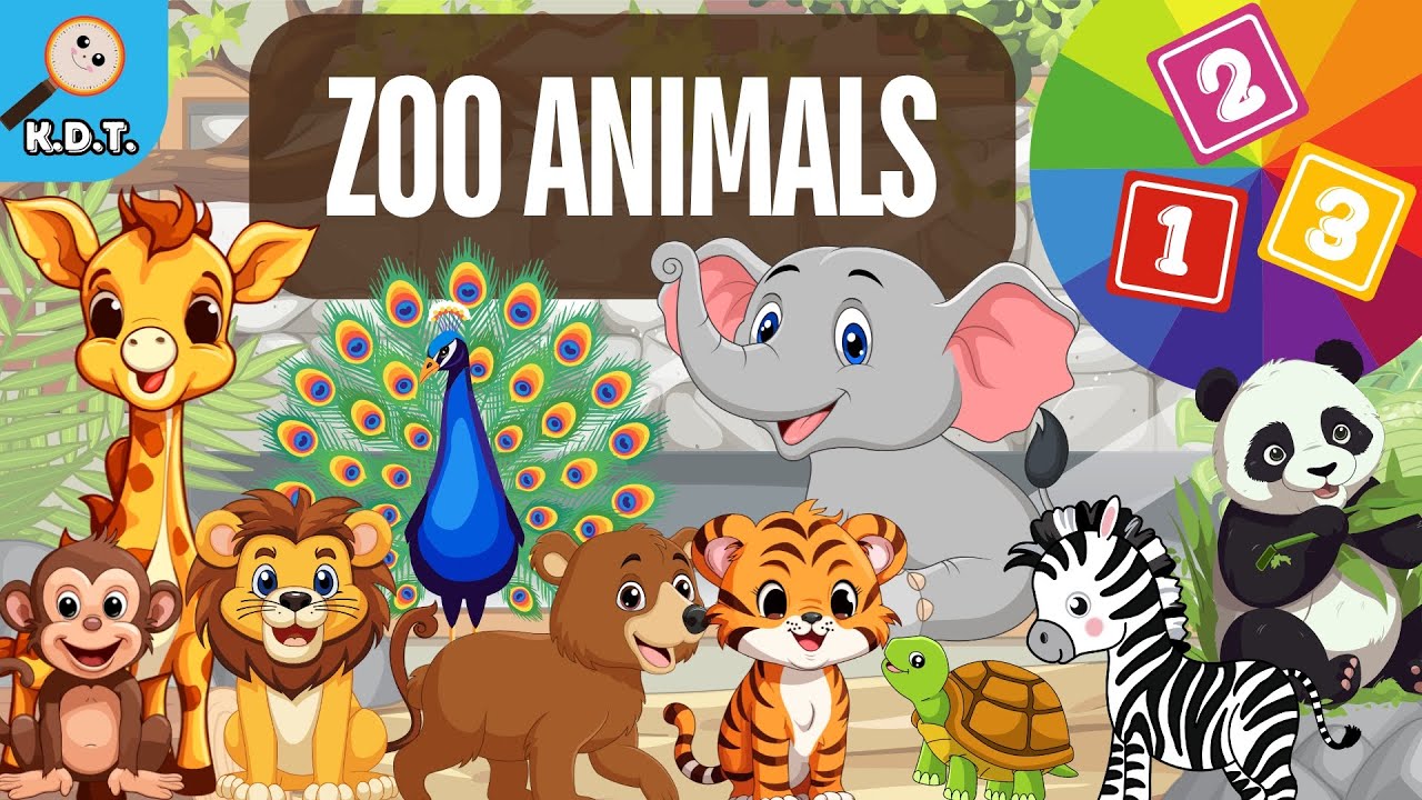 Meet Zoo Animals, Count Numbers & Identify Colors
