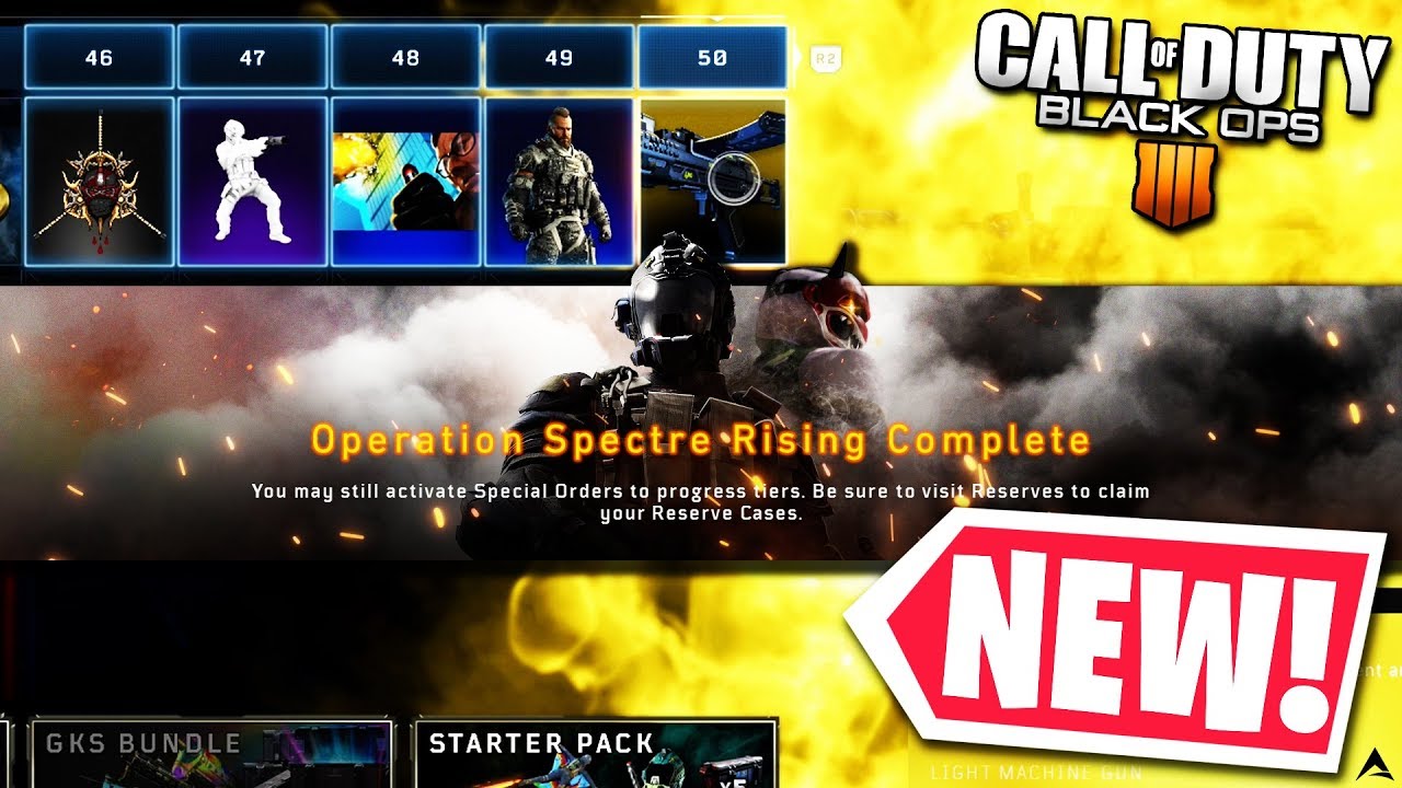 All 50 Tiers in Operation SPECTRE RISING Unlocked on Black Ops 4...