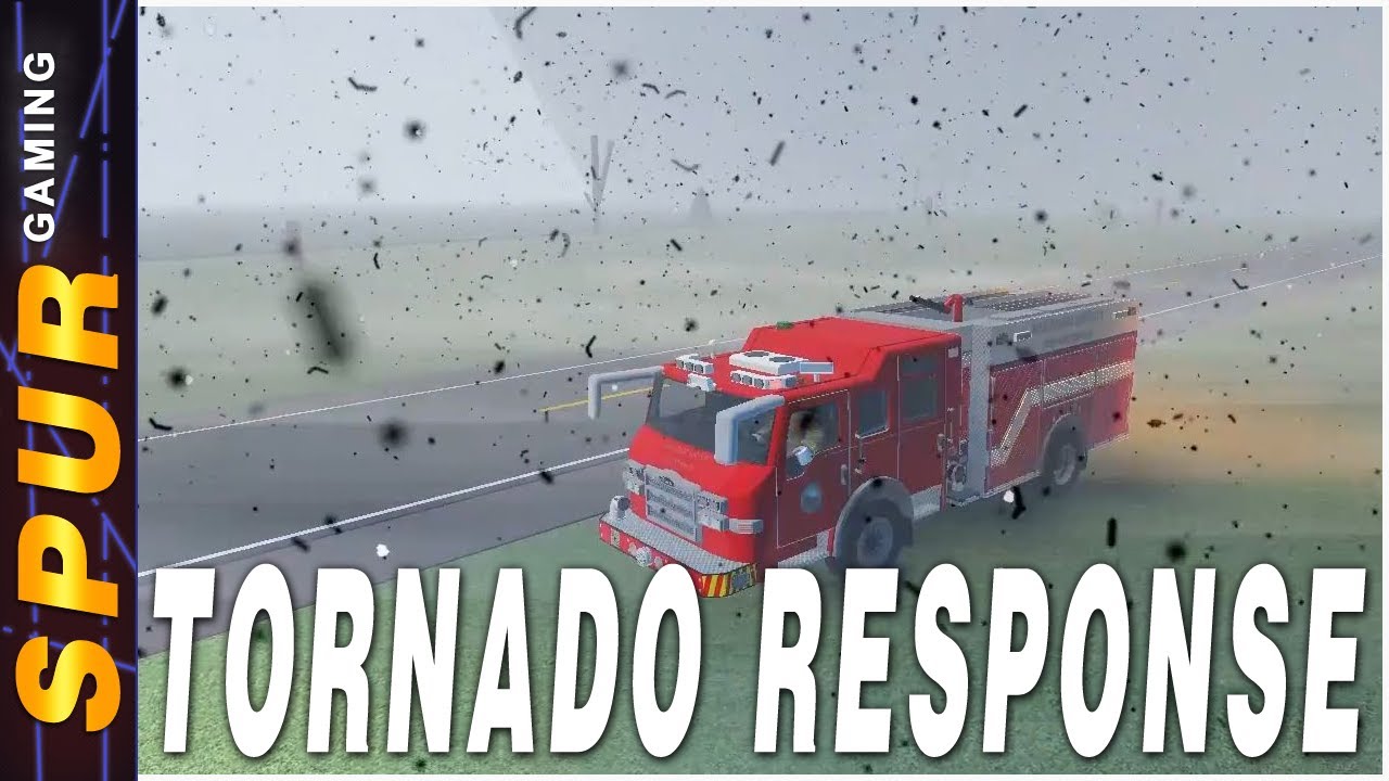 Fire/EMS Tornado Response - Twisted Tornado Chasing Gameplay | Roblox
