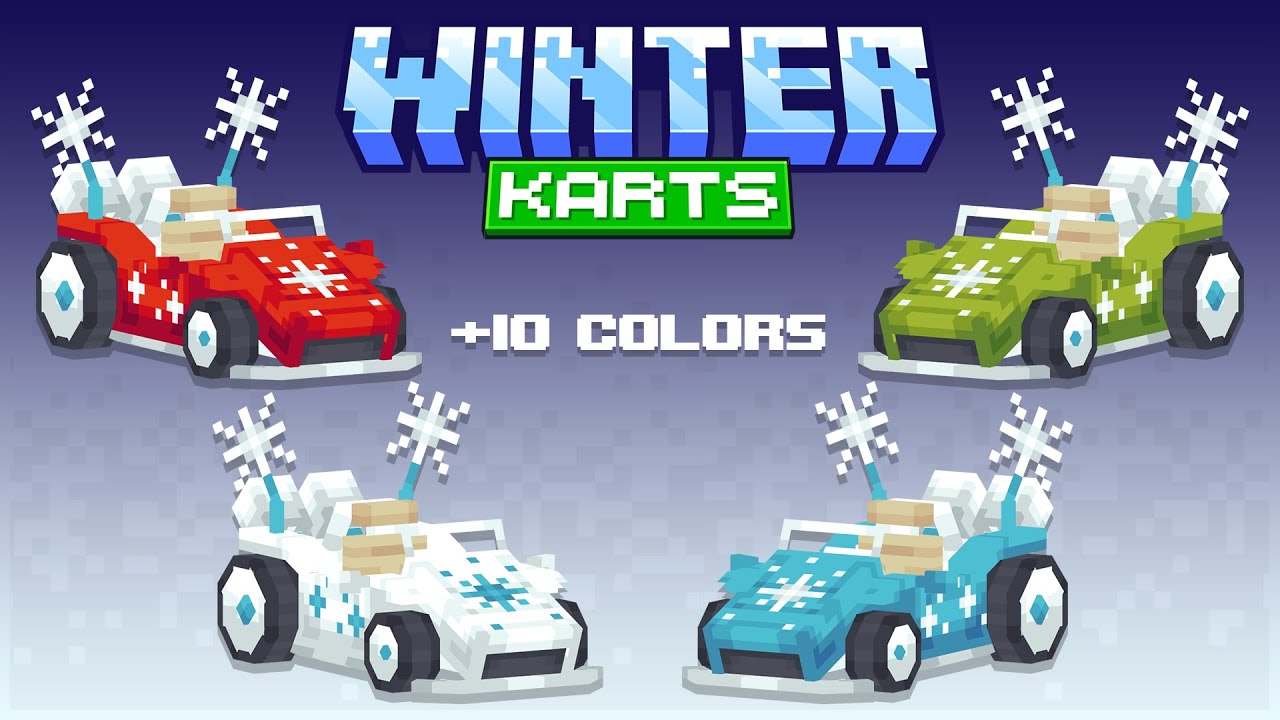 Winter Karts [ModelEngine, MythicMobs, Itemsadder] #minecraft