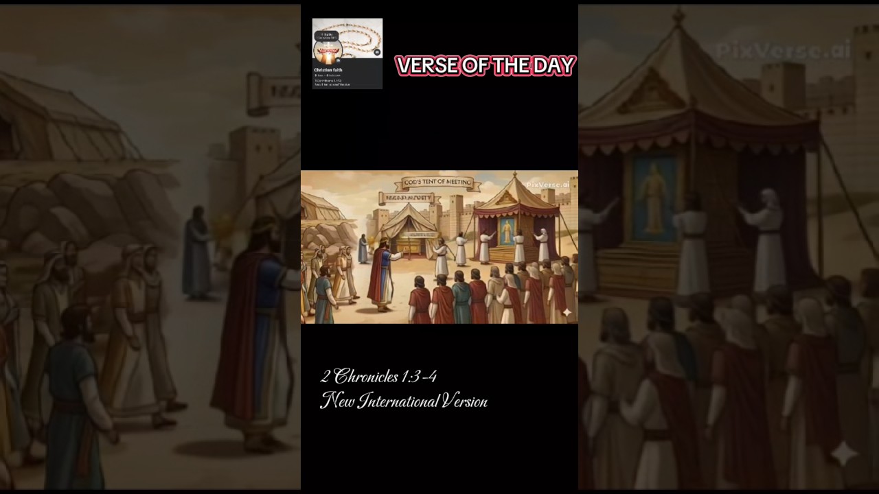 VERSE OF THE DAY | DAY 272nd - 2 Chronicles 1:3-4 