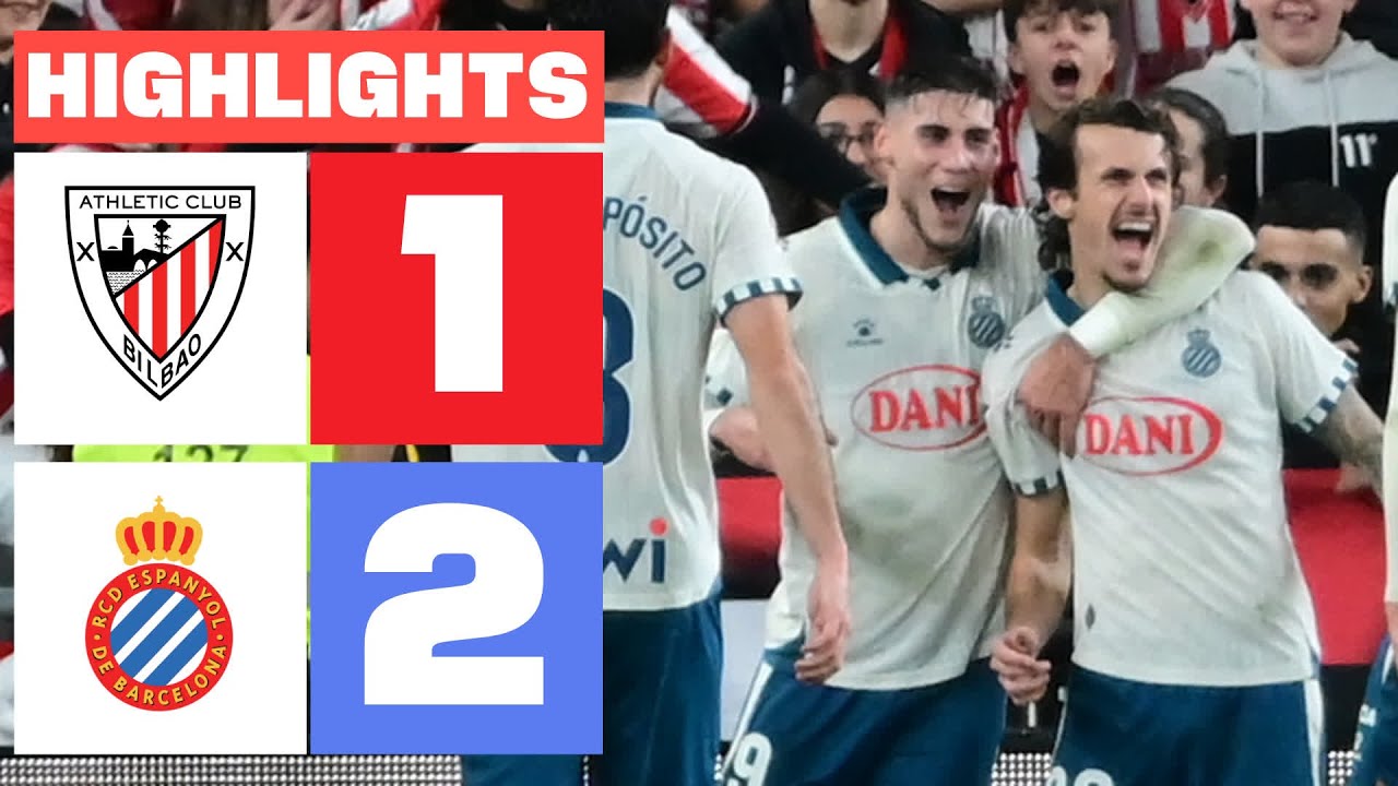 ATHLETIC CLUB 1 - 2 RCD ESPANYOL | RESUMEN LALIGA EA SPORTS