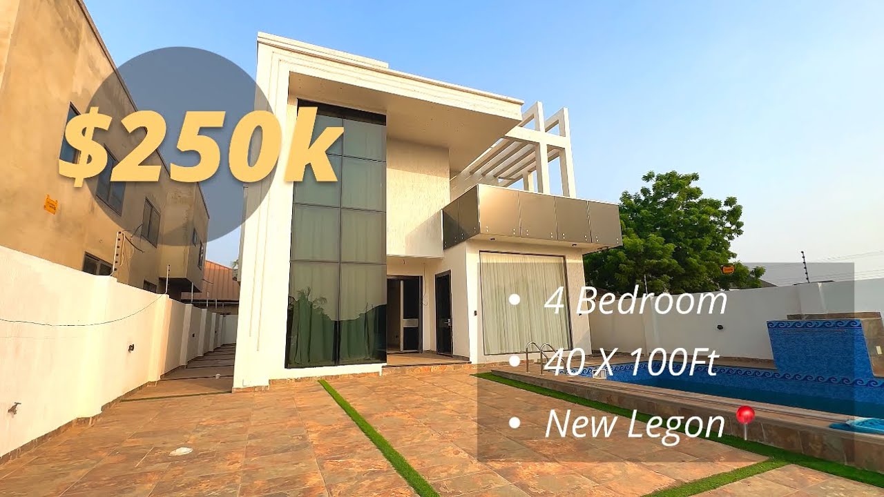 4 Bedroom House With a Swimming Pool | Tour 48 |  📍New Legon🇬🇭 💰$250,000 | ☎️+233540775977
